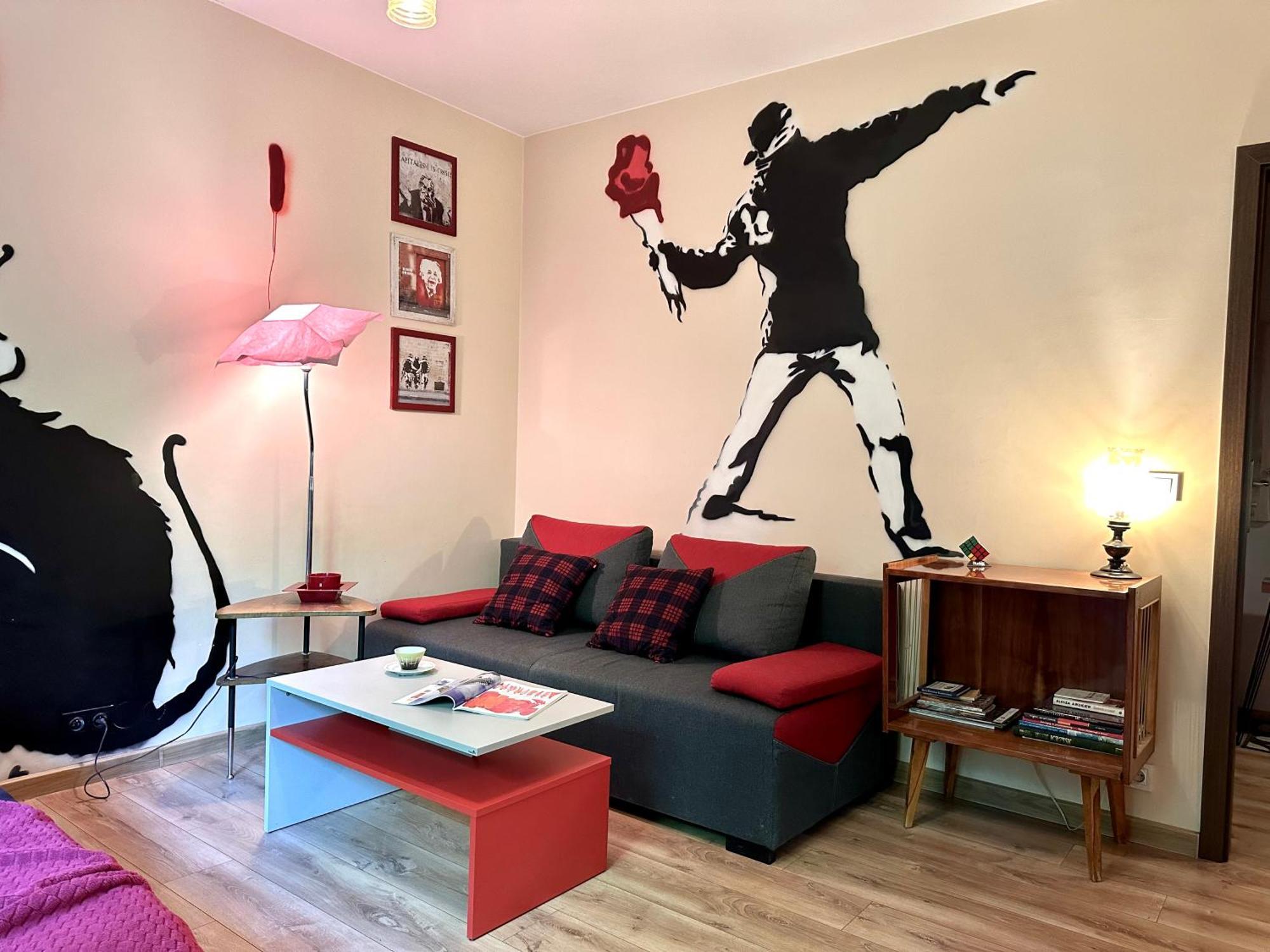 ワルシャワ"Banksy" Artアパートメント エクステリア 写真