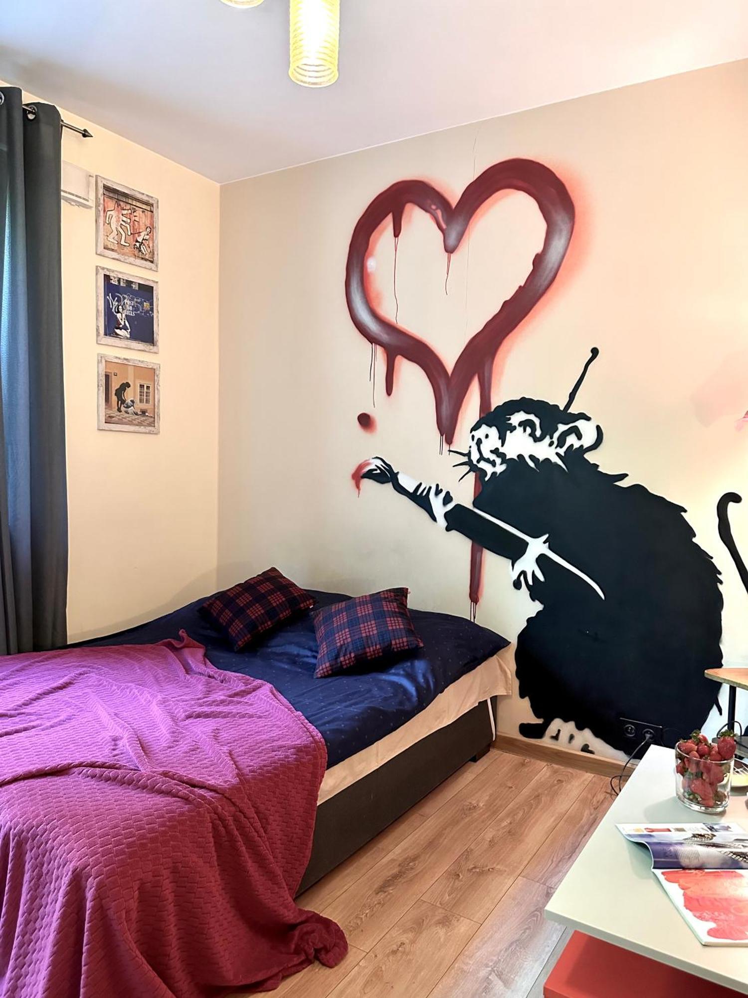 ワルシャワ"Banksy" Artアパートメント エクステリア 写真